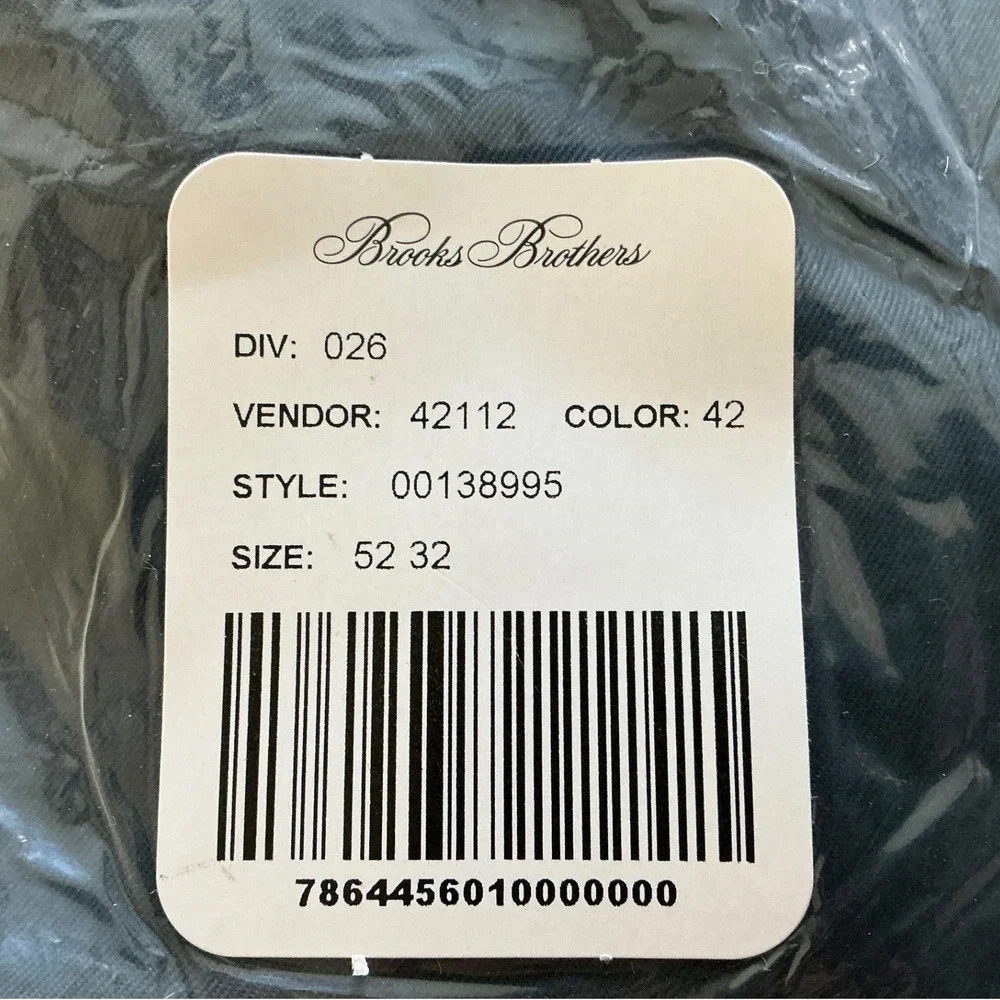 Brooks Brothers‎ Lightweight Advantage Chino Dark Green 52x32 New With Tags